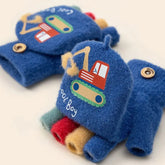 🧤🐻 Cartoon Plush Gloves for Kids – Cute, Comfy & Perfect for Chilly Days! 🎨❄️ - ThiGui